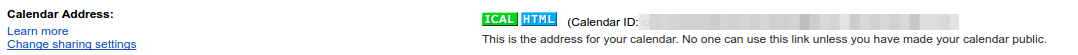 Specify a calendar